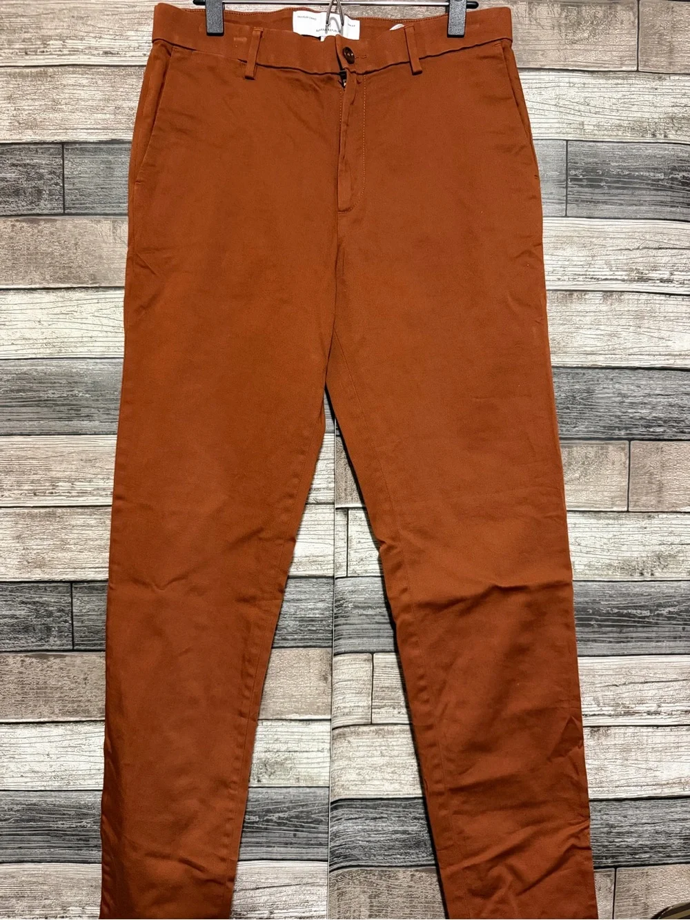 Banana Republic Slim Fit Traveler Chino Pants Men’s 33x34 Burnt Orange